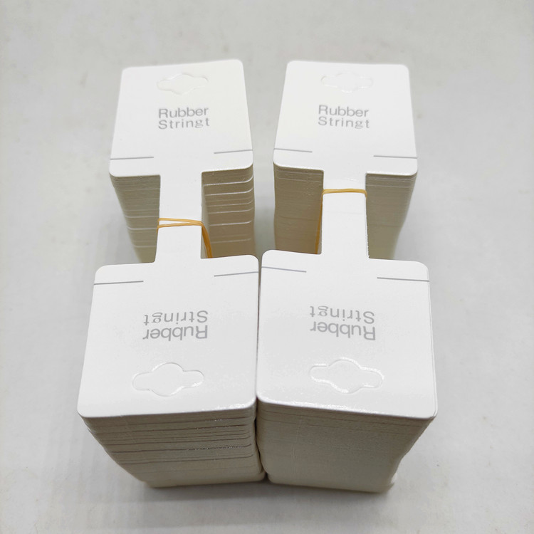 200张一捆 精品店饰品包装卡头发圈纸卡吊牌英文字母时尚卡纸卡片