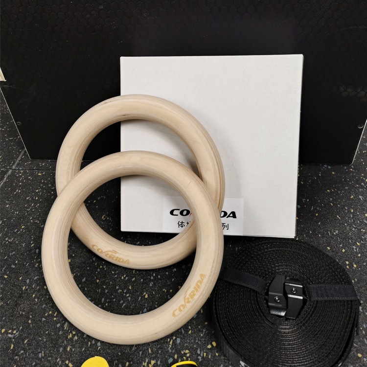 Crossfit Training Adult Gymnastics Fitness Rings Home Indoor Kidsren's Stretching Training Horizontal Bar Handle Pull Ring