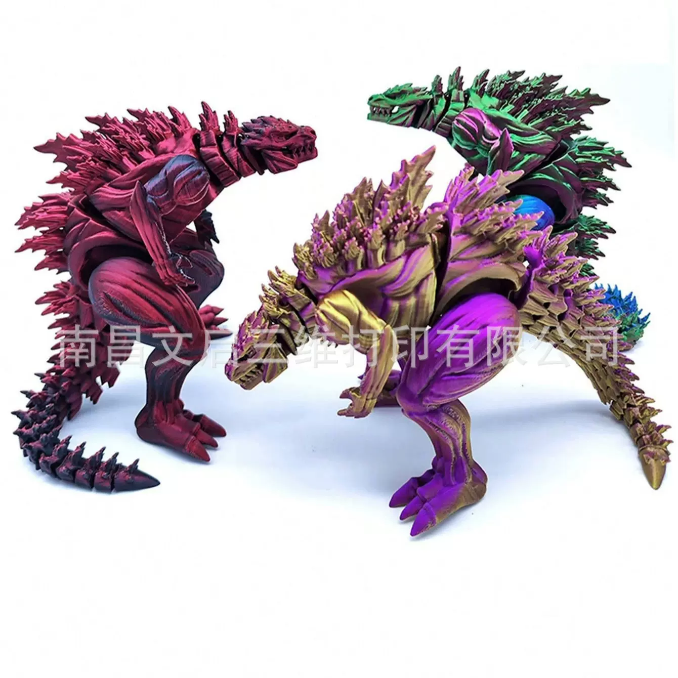 3d打印肌肉哥斯拉玩具怪兽活动可关节创意模型摆件礼物装饰网红款