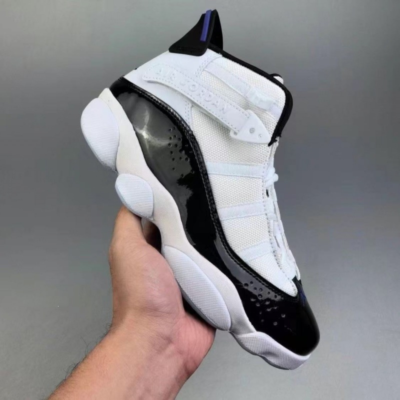 Putian Goods Air six Crown Men 's High Beauty Crown Sports absorbent Spring Professional basket shoes