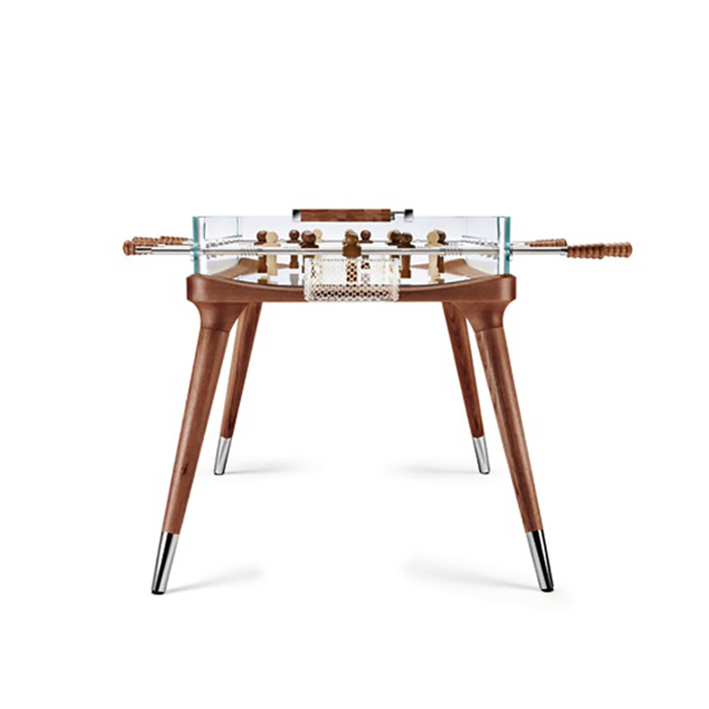 Italia mesa de futbolín mesa de mesa Kristarino juego vidrio templado diseño para el hogar colección de arte