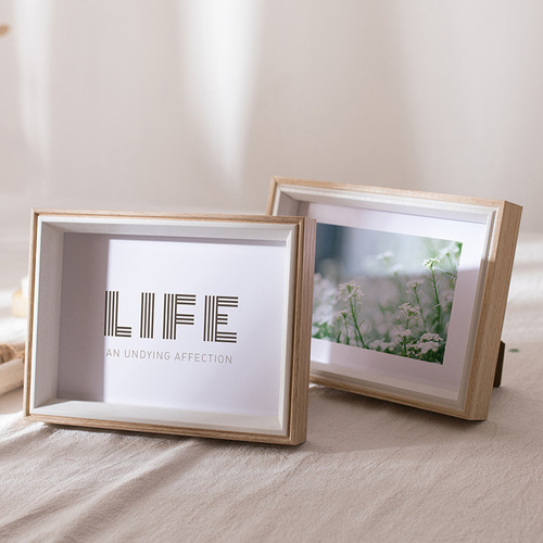 7-inch photo frame table wooden simple 10A4 seven-inch 16-inch children's photo frame wall hanging photo frame wholesale