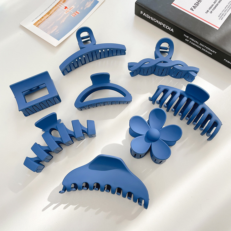 Cabeza pequeño tamaño clip de pelo temperamento tiburón clip tocado Klein Blue Ball Head clip hembra Otoño e Invierno accesorios para el cabello