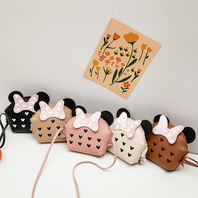 국경 간 여성 가방 2024 여성 가방 새로운 만화 색상 대비 어린이 사랑 메신저 가방 맞춤형 동전 지갑