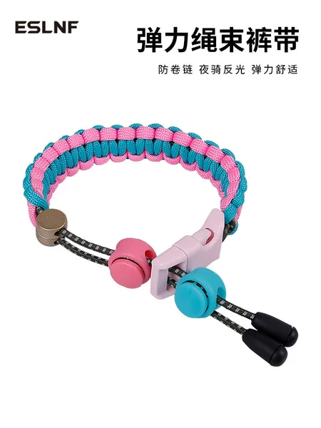 Road Cycling Strap, Pant Strap, Night Cycling Reflective Beam Tube Strap, Night Running Leg Strap, Buckle Braided Strap