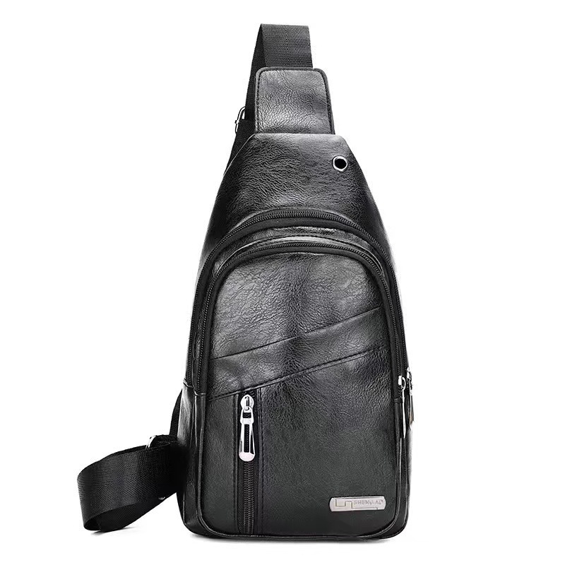 2025 nuevo estilo coreano simple bolso de pecho de hombre de bolso de hombro impermeable de moda casual mochila de viaje universal