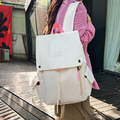 かばん男子高校生大学生ins風キャンパスシンプル潮牌大容量ランドセルバッグ