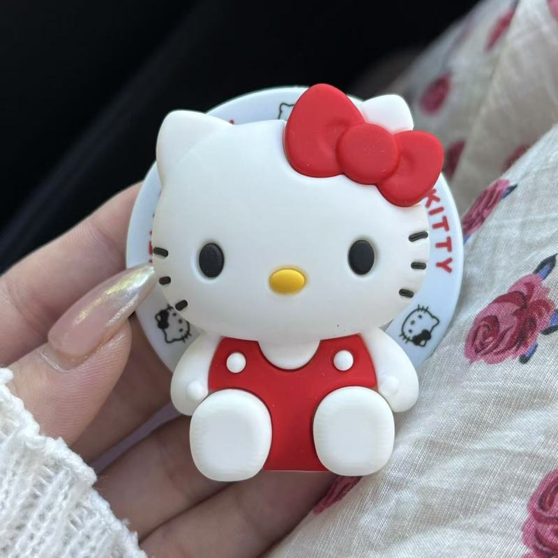 可爱卡通硅胶kitty猫支架适用magsafe磁吸手机壳桌面懒人神器创意|undefined