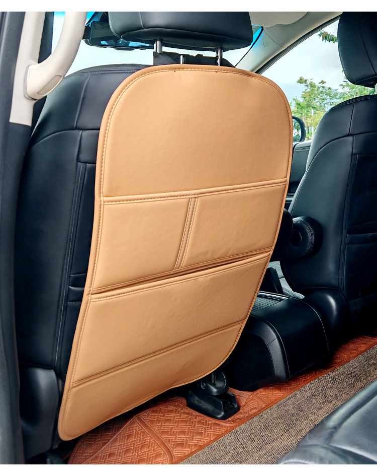 Car Seat Anti-Kick Pad, Universal Rear Seat Backrest Storage Protection Pad, Children's Anti-Dirt and Anti-Kick Pad Storage