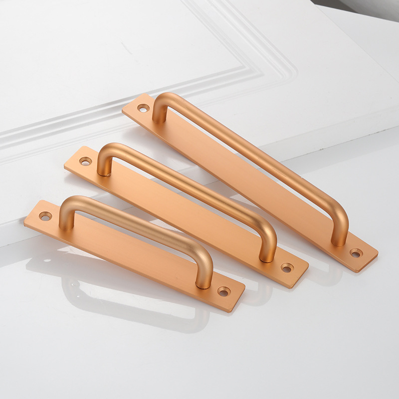 Manija de puerta sin perforaciones manija de puerta y ventana manija de puerta de madera puerta corredera manija de aleación de aluminio de montaje abierto