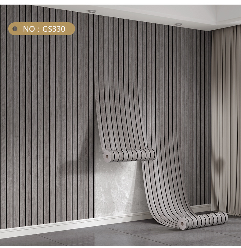 Papel de parede autoadesivo quadriculado para sala de estar, quarto, parede de fundo de TV, hotel, papel de parede comercial, papel de parede impermeável com película de alumínio._voghion.com