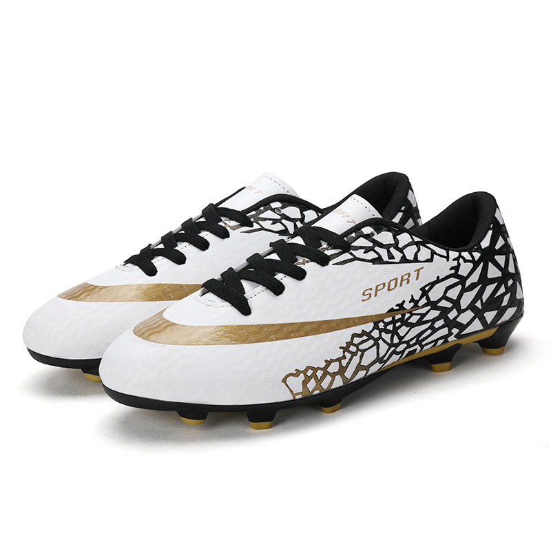 2022 zapatos de fútbol nuevo AG goma cómodo césped artificial hombres y mujeres adultos estudiante juventud antideslizante zapatos de entrenamiento