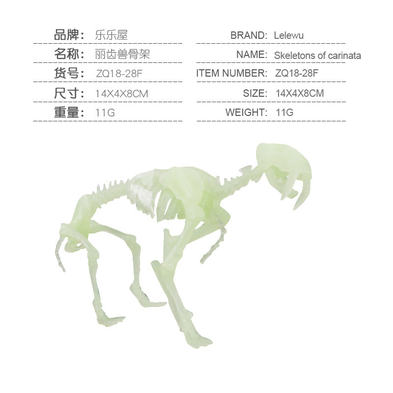 Transfronterizos de venta caliente simulación sólida modelo de cráneo de dinosaurio estático T. rex Velociraptor esqueleto arqueológico juguetes para niños