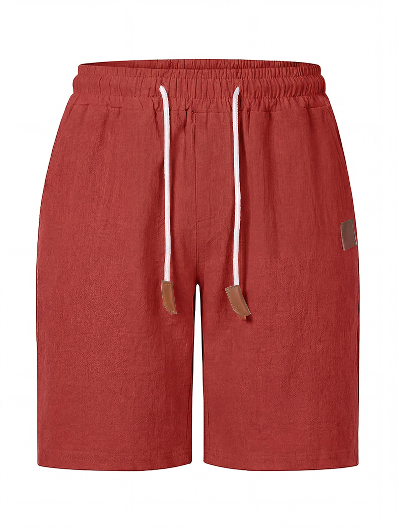 Heren linnen strandshorts in rechte pasvorm voor de zomer_voghion.com