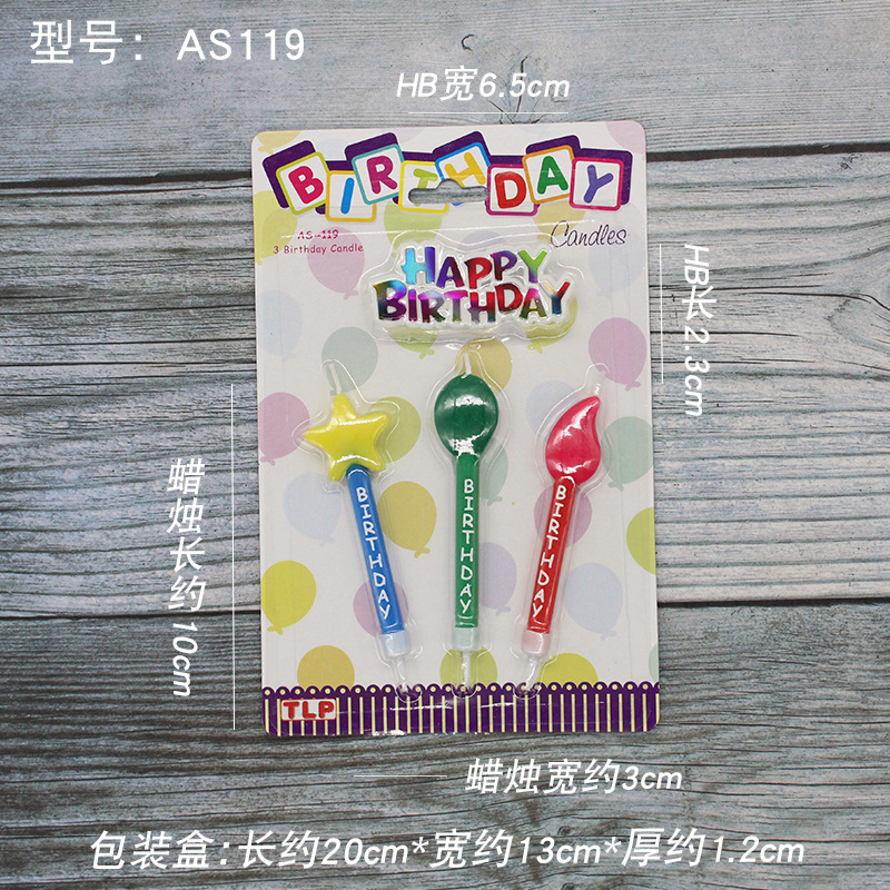 Vela de cumpleaños de dibujos animados al por mayor popular fiesta de flores oso dinosaurio donut cara sonriente vela de pastel para niños