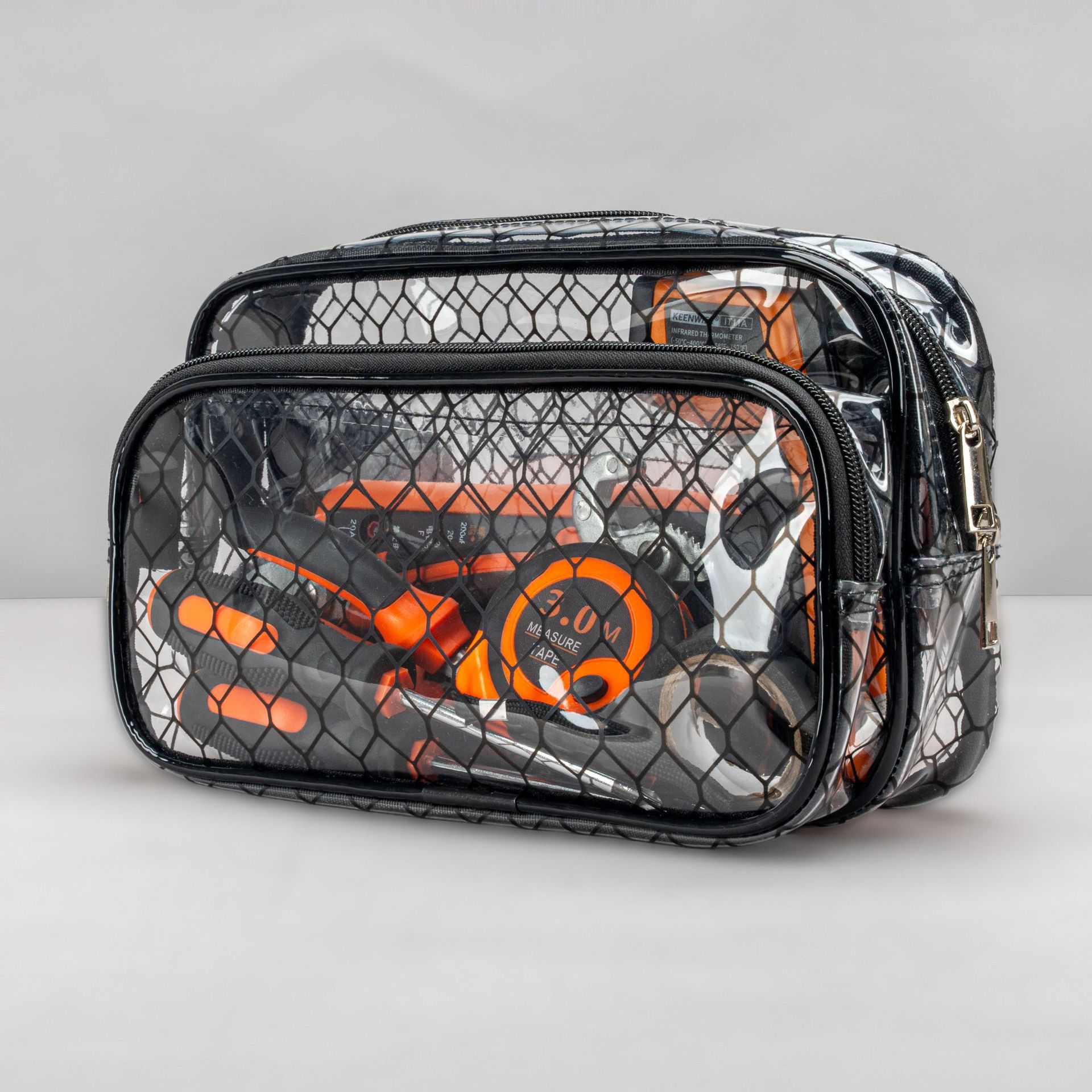 Bolsa de cintura antipolvo de PVC con rejilla antiestática resistente al frío, versión coreana, 27*17*11, bolsa antipolvo de tela antiestática. image 7