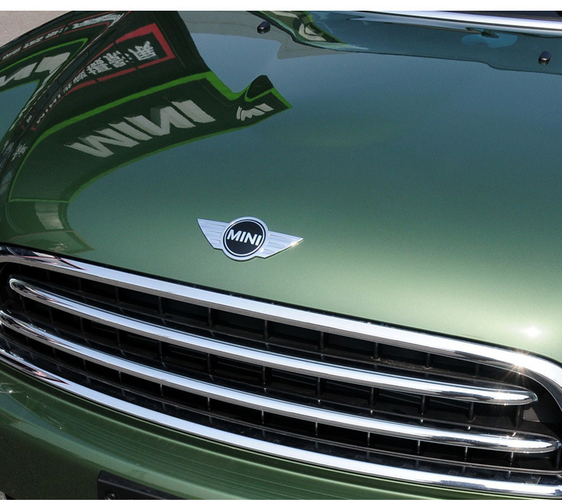 Suitable for Bmw Mini R55R56R60R61 Engine Hood Label Matte Black Rear Label All4 Modification Label