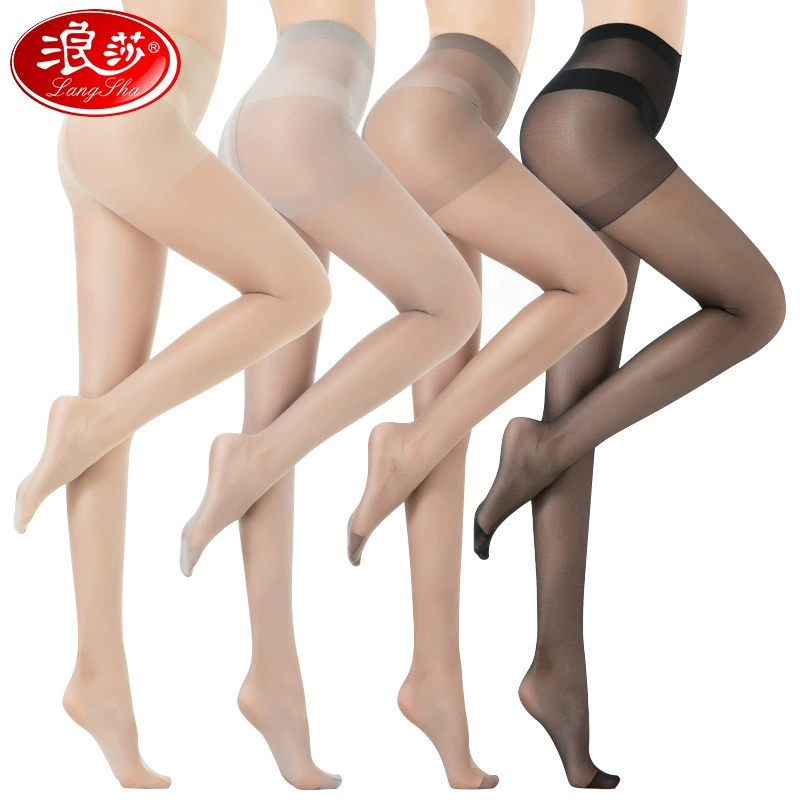 Jinlang Sha anti -hook stockings in spring and summer toes reinforce ductive smooth skin, skin, scent, core silk plus crotch ductive stockings