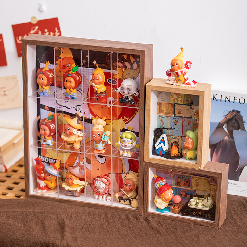 Acrylic Display Frame Cabinet with Multiple Compartments for Wall Hanging, Suitable for Showcasing Figurines, Star Boxes, Blind Boxes, and Photo Frames, Dustproof Display Acrylic Display Frame Cabinet with Multiple Compartments for Wall Hanging, Suitable for Showcasing Figurines, Star Boxes, Blind Boxes, and Photo Frames, Dustproof Display