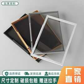 玻璃衣柜门定制轻奢隐框卧室铝合金衣柜门客厅红酒柜门厨房橱柜门