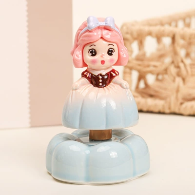 Wholesale, Car ornaments - blue-red-snow-white-blue-ceramic