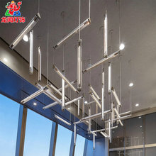 非标双头发光吊灯复式楼梯灯酒店大堂沙盘装饰灯智能吊灯中山工厂