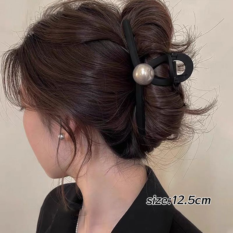 奢华潮流亚克力鲨鱼夹女大号发夹优雅百搭经典时尚饰品必备单品|undefined