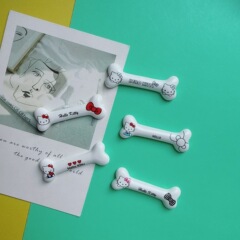 白猫の骨アクセサリー DIY クリーム接着剤携帯電話ケースパッチ女の子のヘアピン衣類材料パッチ靴の花