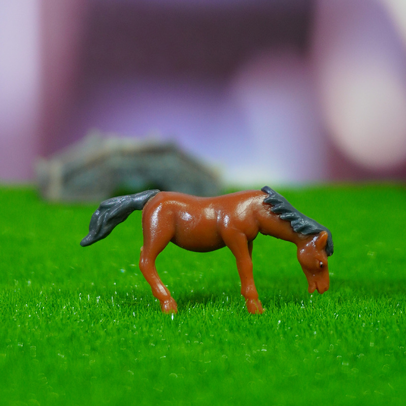 Moss micro paisaje decoración simulación mini nuevo caballo pony PVC muñeca suculento hecho a mano muñeca