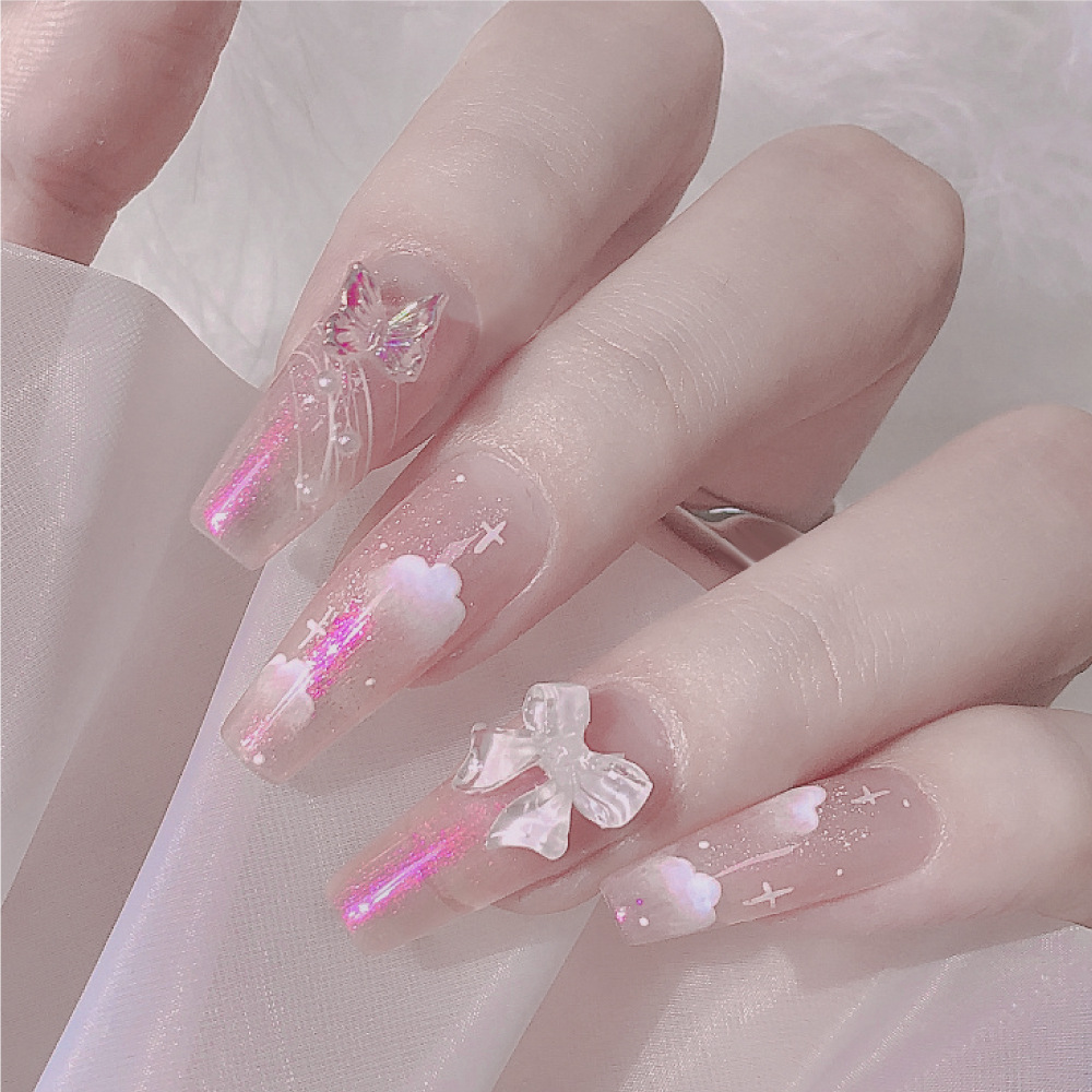 jewelry with bow for manicure