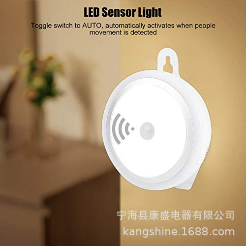 Magnetic suspension night light, human motion sensor LED with automatic mini warm white night light