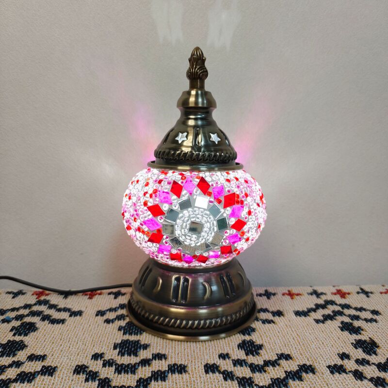 Original manufacturer Turkish original color mosaic glass lamp gift bedside ambient table lamp for bedroom, desk, and camping Original manufacturer Turkish original color mosaic glass lamp gift bedside ambient table lamp for bedroom, desk, and camping