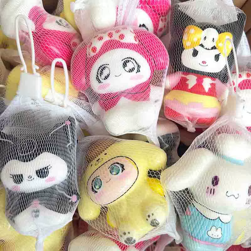 Плюшeвый мешок-игрушка в стиле Санрио — медленно восстанавливающиеся squishy-фигурки и слизь, 6–10 см