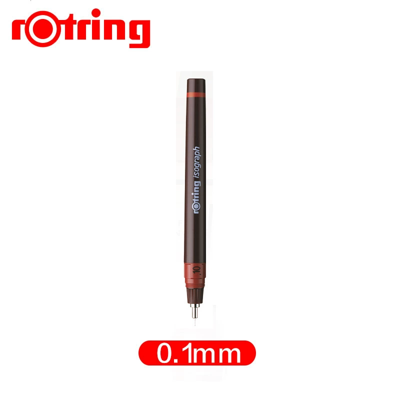 Германия Rotring Красное кольцо Красное кольцо Рисование ручка, канала подается вода, добавление чернил, игла трубка