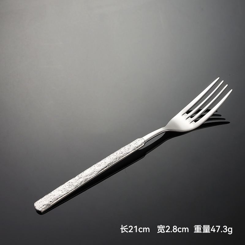 エイン304ステンレス大理石紋洋食ナイフフォークスプーン4主件創意ホテル食器プレゼント重厚ナイフ|undefined