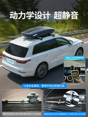 Roof box, recessed car roof box