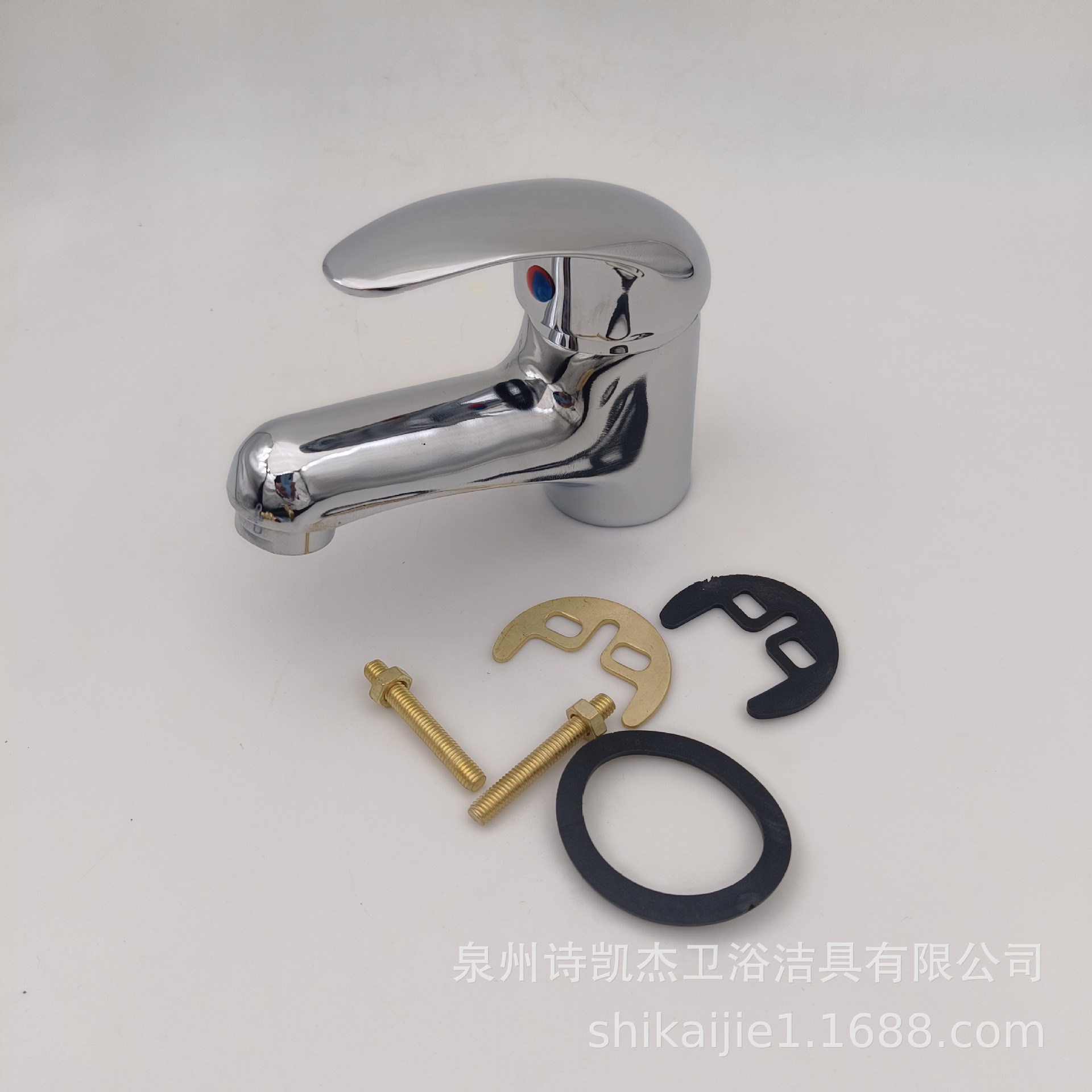 Grifo Mezclador para Lavabo de Aleación de Zinc, Agua Fría y Caliente, Galvanizado, para Baño y Lavabo image 7