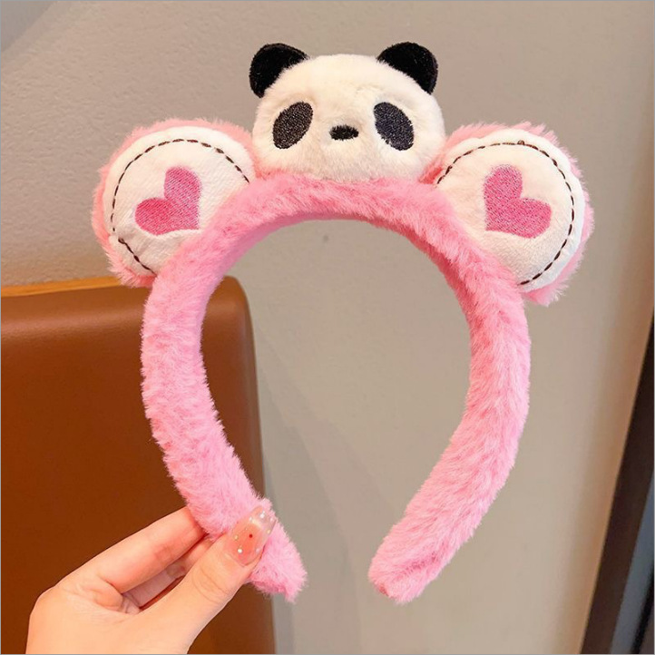 FG58 - Panda Coração Duplo Rosa