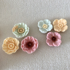 BL001虞美人シリカゲル金型花香薫石膏ろうそくシリカゲル金型