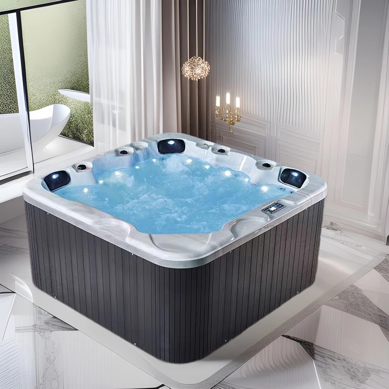 bañera de masaje acrílica al aire libre spa6 personas piscina acrílica bañera casa de baño