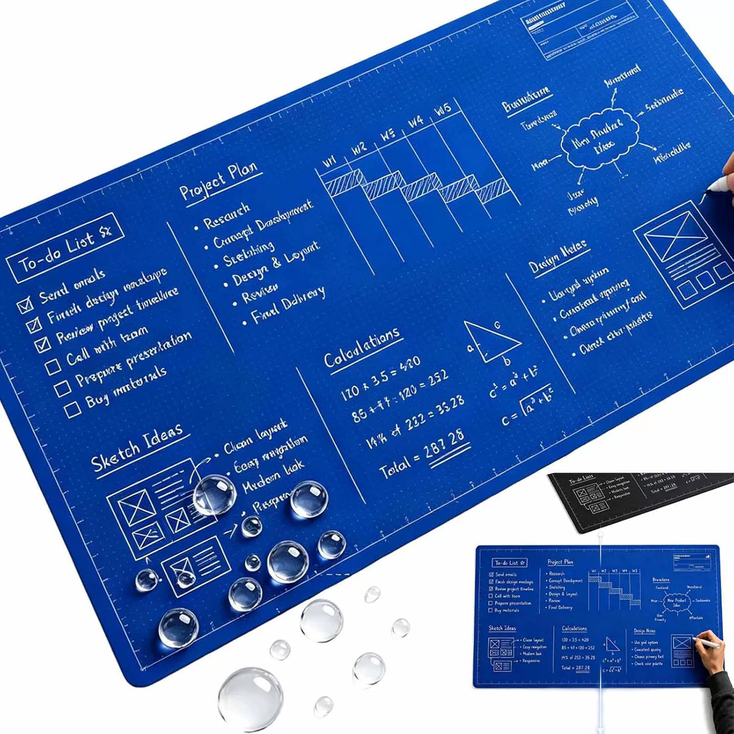 plastic Extended Mouse Pad from Yomiego