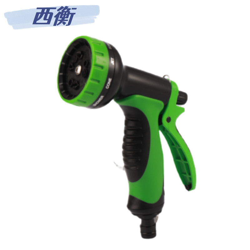 Cross-border special supply 3 times telescopic hose garden watering hose high pressure car wash water gun suit black and green stripes