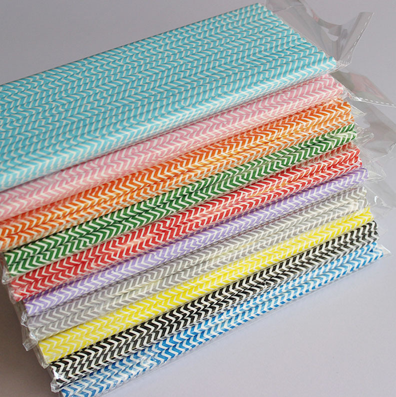 Un gran número de pajitas de papel desechables al por mayor en stock pajitas de papel degradables pajitas onduladas