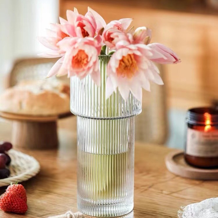 Net red glass vase Nordic inspiration