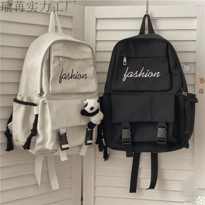 Корейский рюкзак в стиле ретро в гонконгском стиле, японский стиль, Harajuku, темный школьный рюкзак для девочек, холщовый рюкзак для мужчин