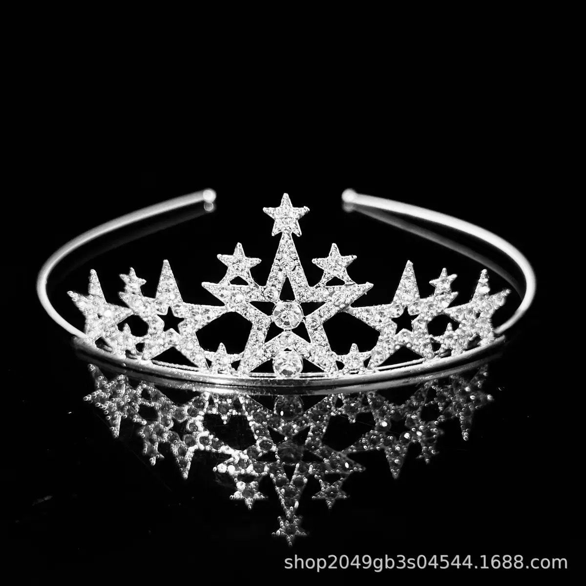 Princesa de moda coreana simple corona de cumpleaños coronas de cabello bandas de alea diamante para niños coronas pequeñas