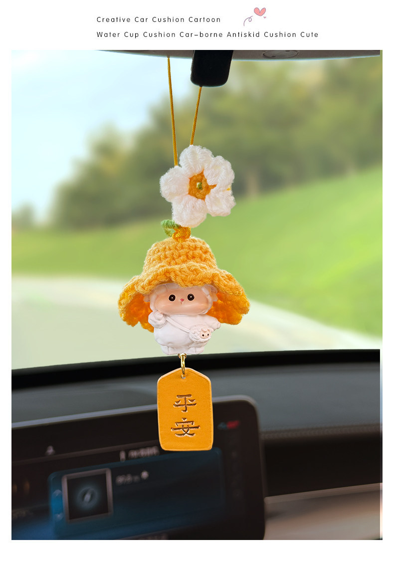 Twelve Zodiac Car Hanging Ornaments, Car Rearview Mirror Decorations, Car Pendants, Interior Hanging Decorations, New Car Gifts