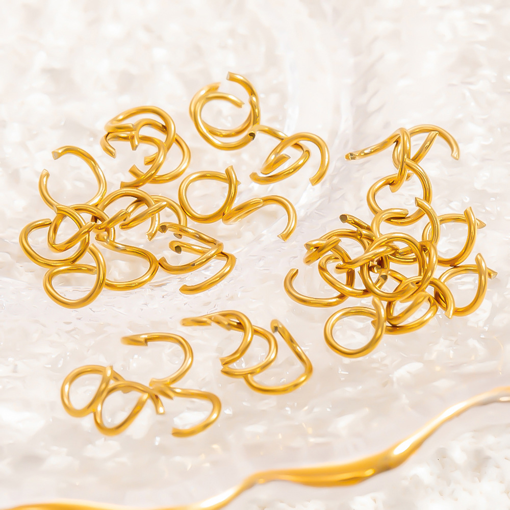 5g Weight 1000 Pieces Per Pack 100 PCS/Package 304 Stainless Steel Solid Color Spring Coil Lobster Clasp Jewelry Accessories