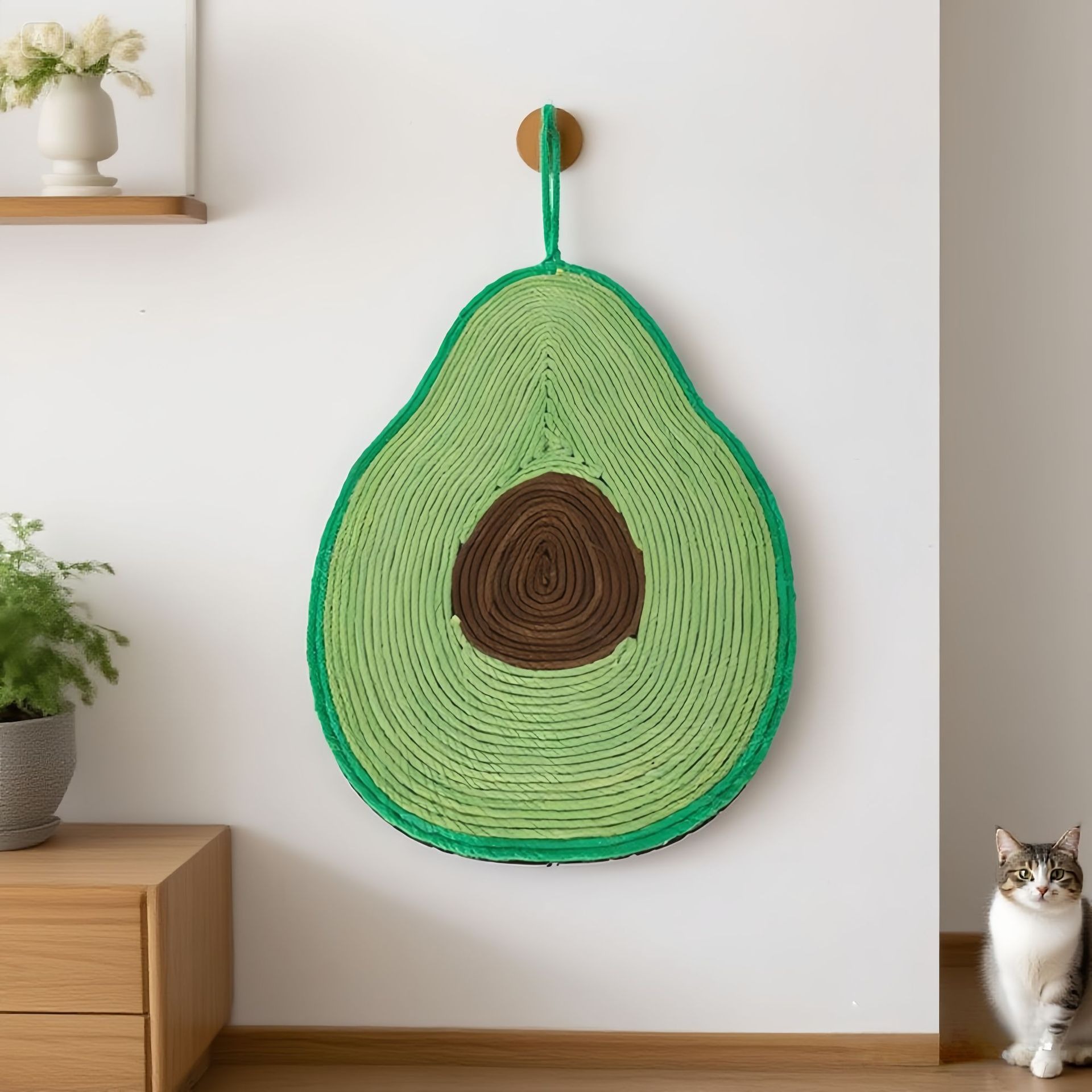 Juguetes de agarre para gatos auto-hi, pegado de seda, juguetes para gatos, aguacate resistente al arañazo, almohadilla de agarre para gatos, juguetes para gatos