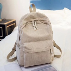 Etsy刺繍モデル工場卸売スクールバッグ女性用韓国版原宿風多用途高校生個性ストライプベルベットスクールバックパック